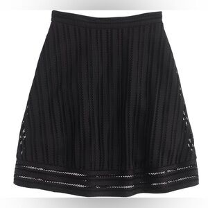 J. Crew Striped Eyelet Skirt